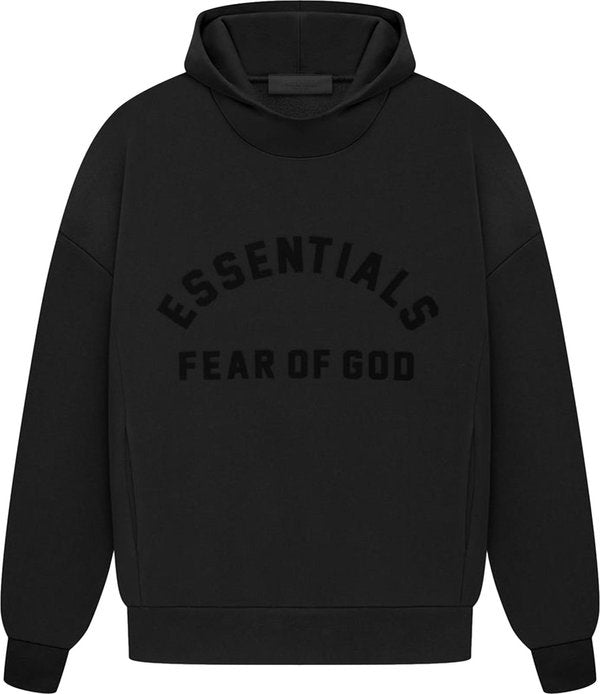 FEAR OF GOD ESSENTIALS HOODIE JET BLACK