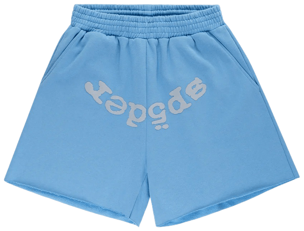 Sp5der OG Web V2 Sweatshort Dusty Blue