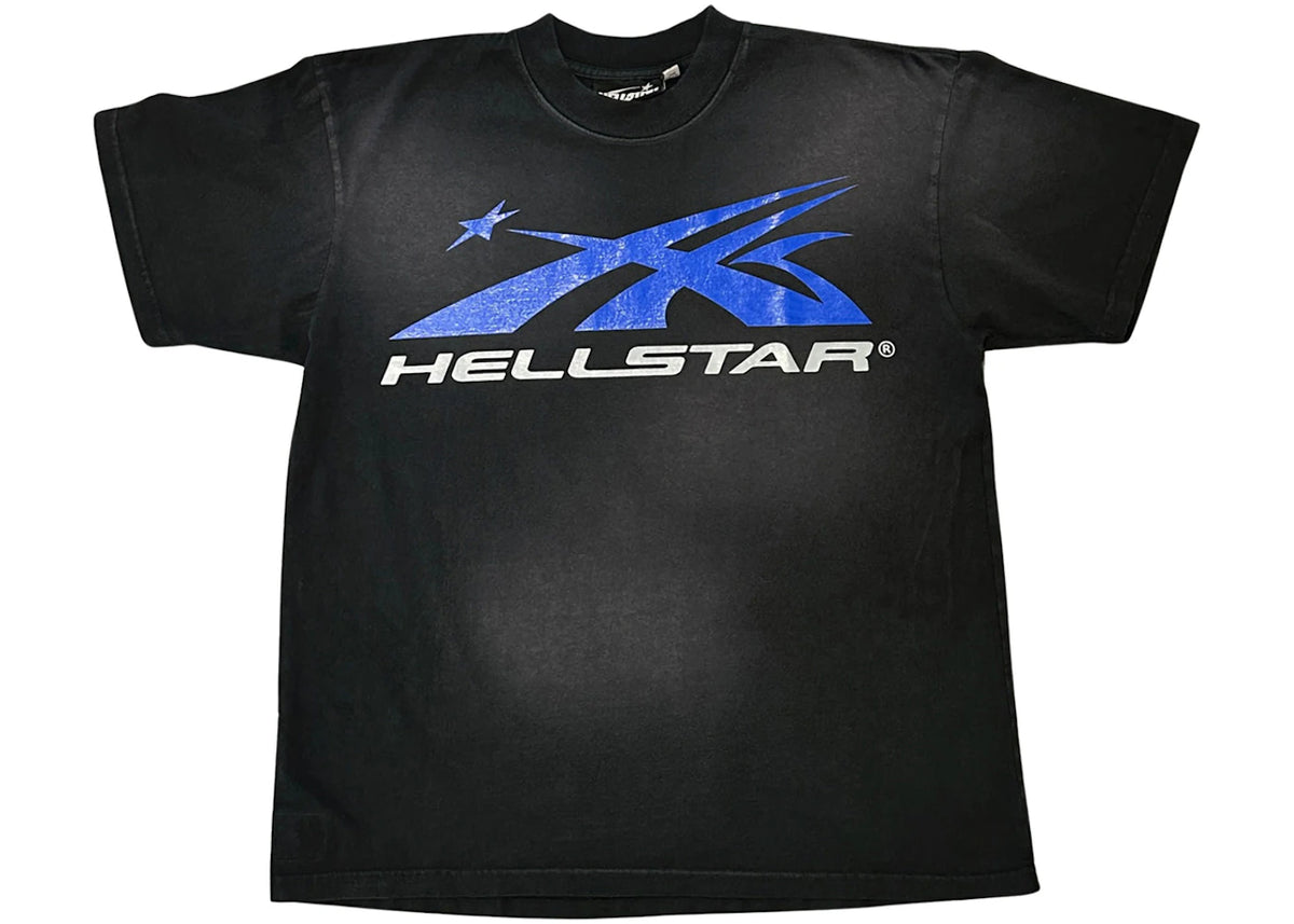 Hellstar Gel Sport Logo Black/Blue T-shirt