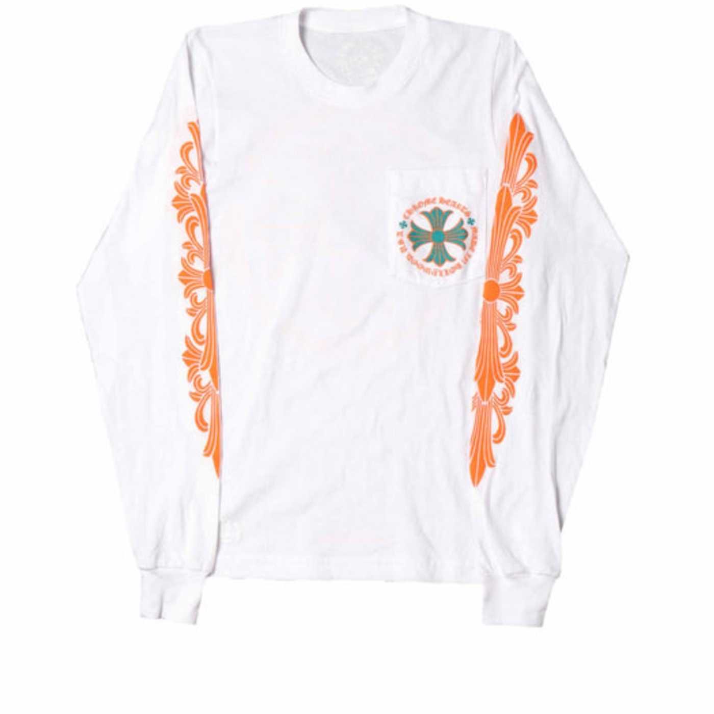 Chrome Hearts Miami Art Basel Exclusive L/S T-shirt White/Green/Orange