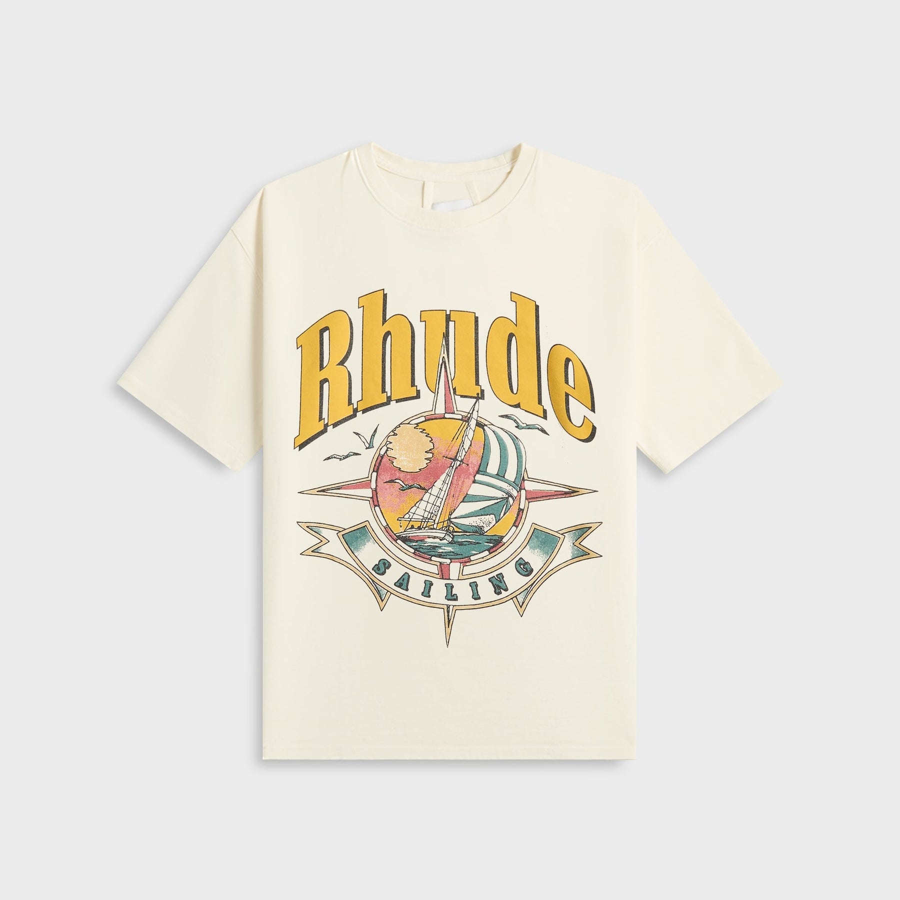 Rhude Vintage White Port De Tee