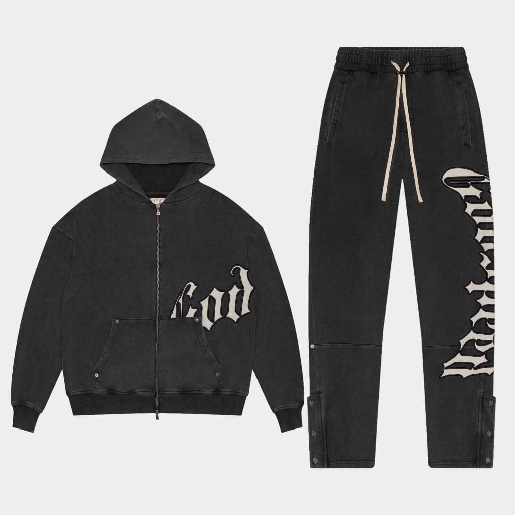 Godspeed OG Logo V2 Sweatsuit Black Washed
