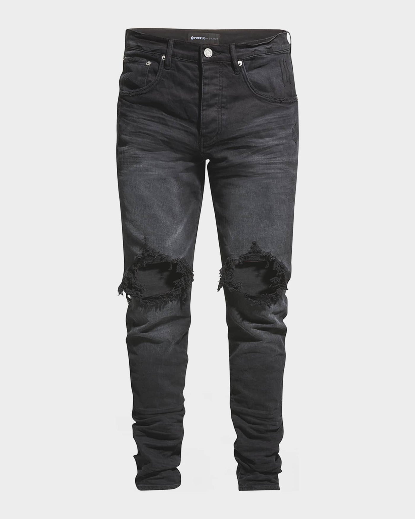 Purple Brand P002 Black Wash Blowout Jeans