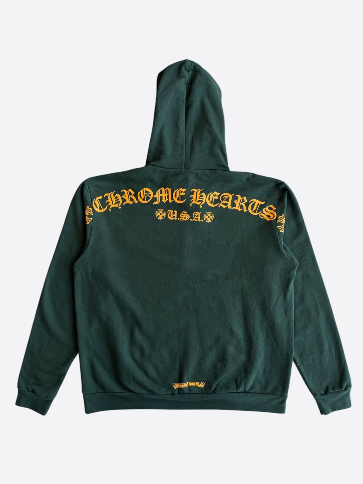 Chrome Hearts Green Hoodie Green/Orange