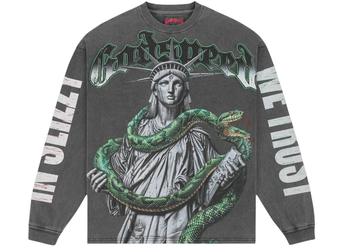 Godspeed Top 5 Slizzy L/S Boom T-shirt Grey