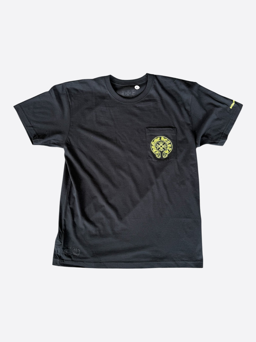 Chrome Hearts Fluorescent Green Horseshoe T-Shirt Black