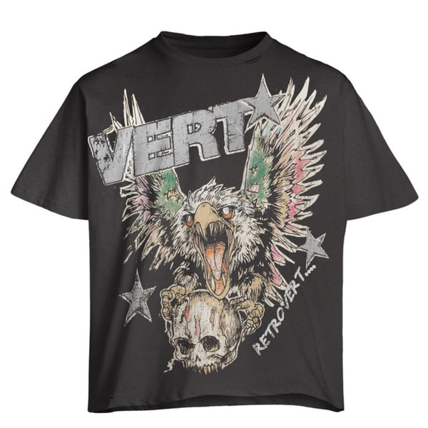 Retrovert Grey Falcon Skull Tee