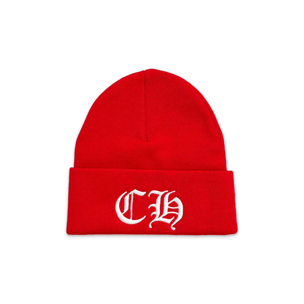 Chrome Hearts CH Logo Beanie Red