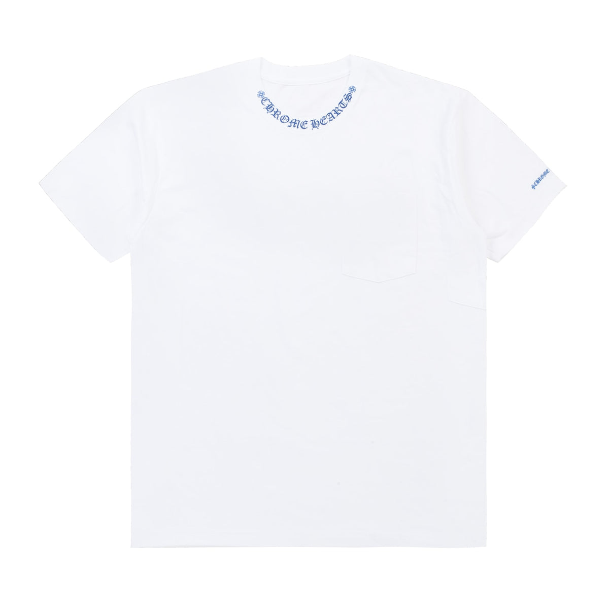 Chrome Hearts Blue Neck Letter Tee