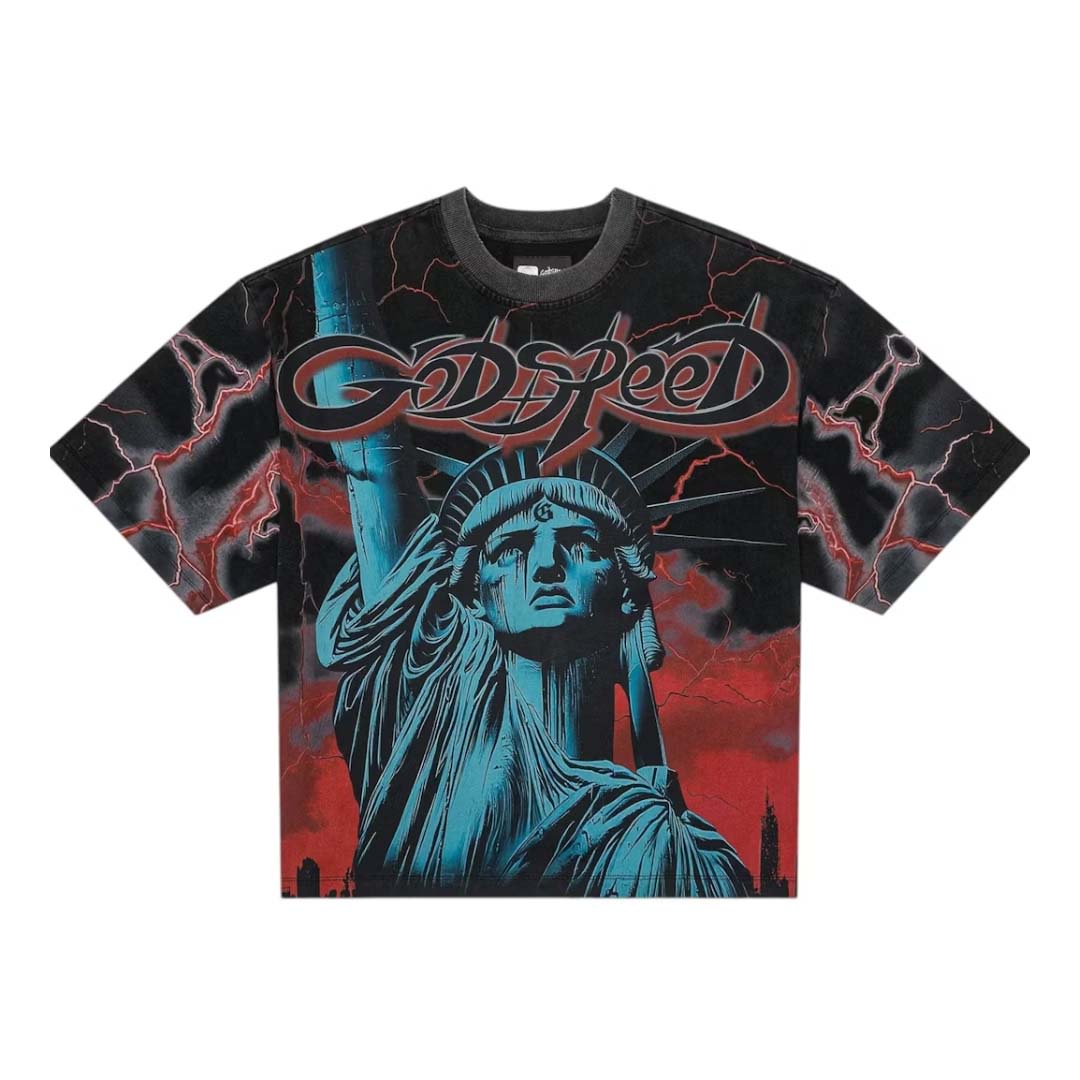 Godspeed Voltage Black Red Tee