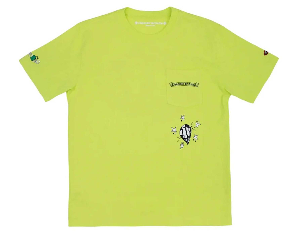 Chrome Hearts Matty Boy Link T-Shirt Lime Green