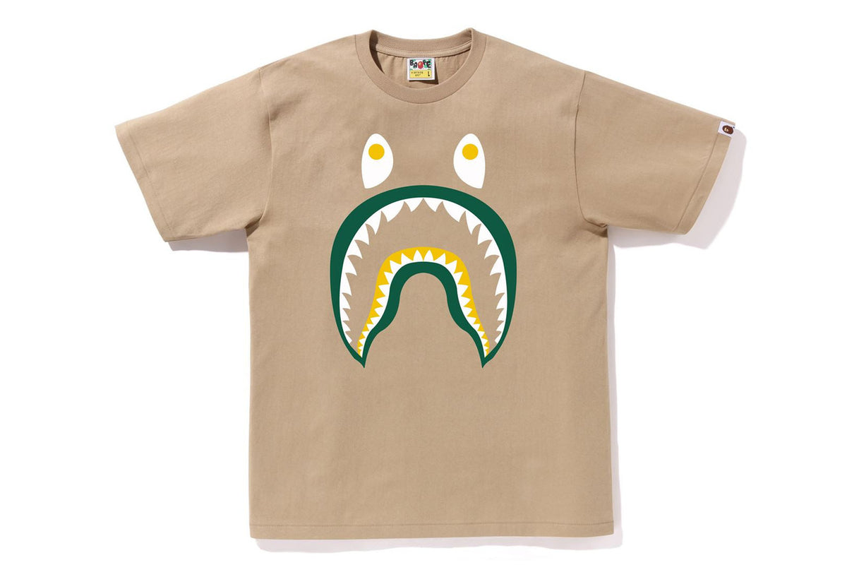 BAPE Colors Shark PONR Tee Beige