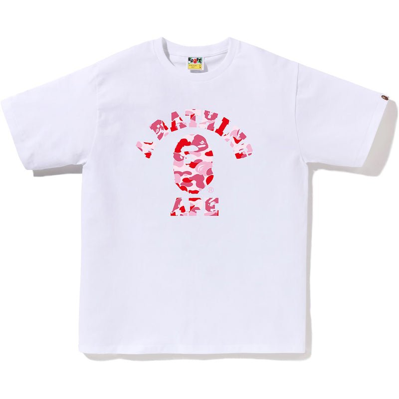 Bape ABC Camo College White/Pink T-Shirt