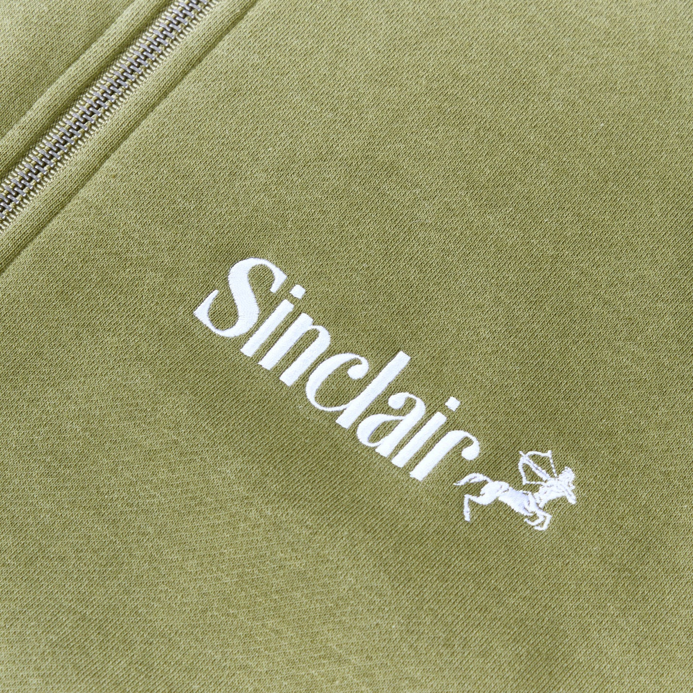 Sinclair Global Sagittarius Zip-Up Hoodie 'DARK OLIVE'