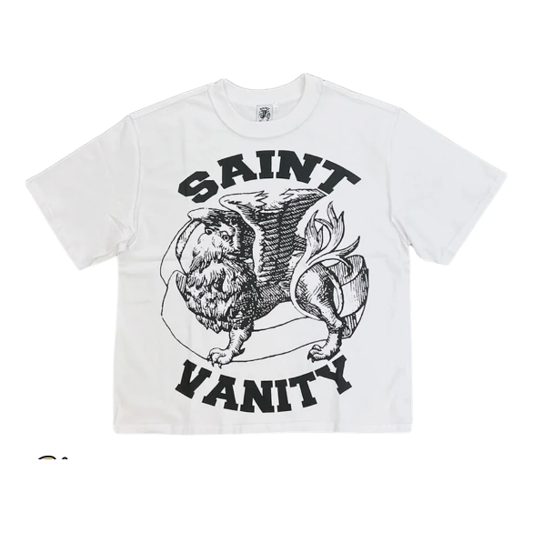 Saint Vanity Griffin Tee White/Black