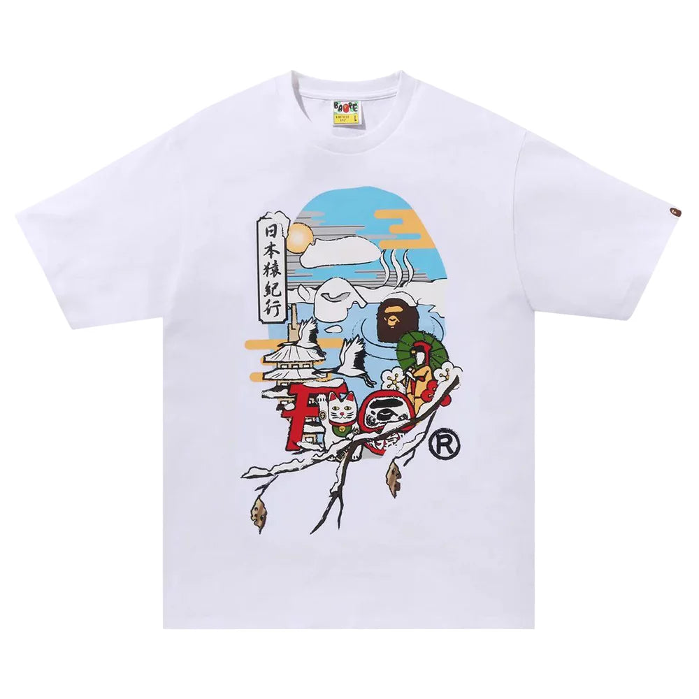 BAPE Japan Culture Ape Head Tee White