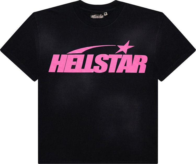 Hellstar Classic T-shirt (Gel Print) Black/Pink