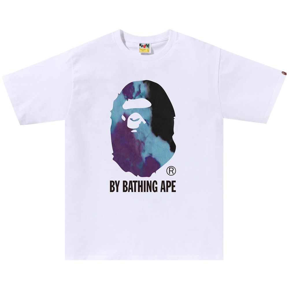 BAPE Tie Dye By Bathing Ape Tee White/Black