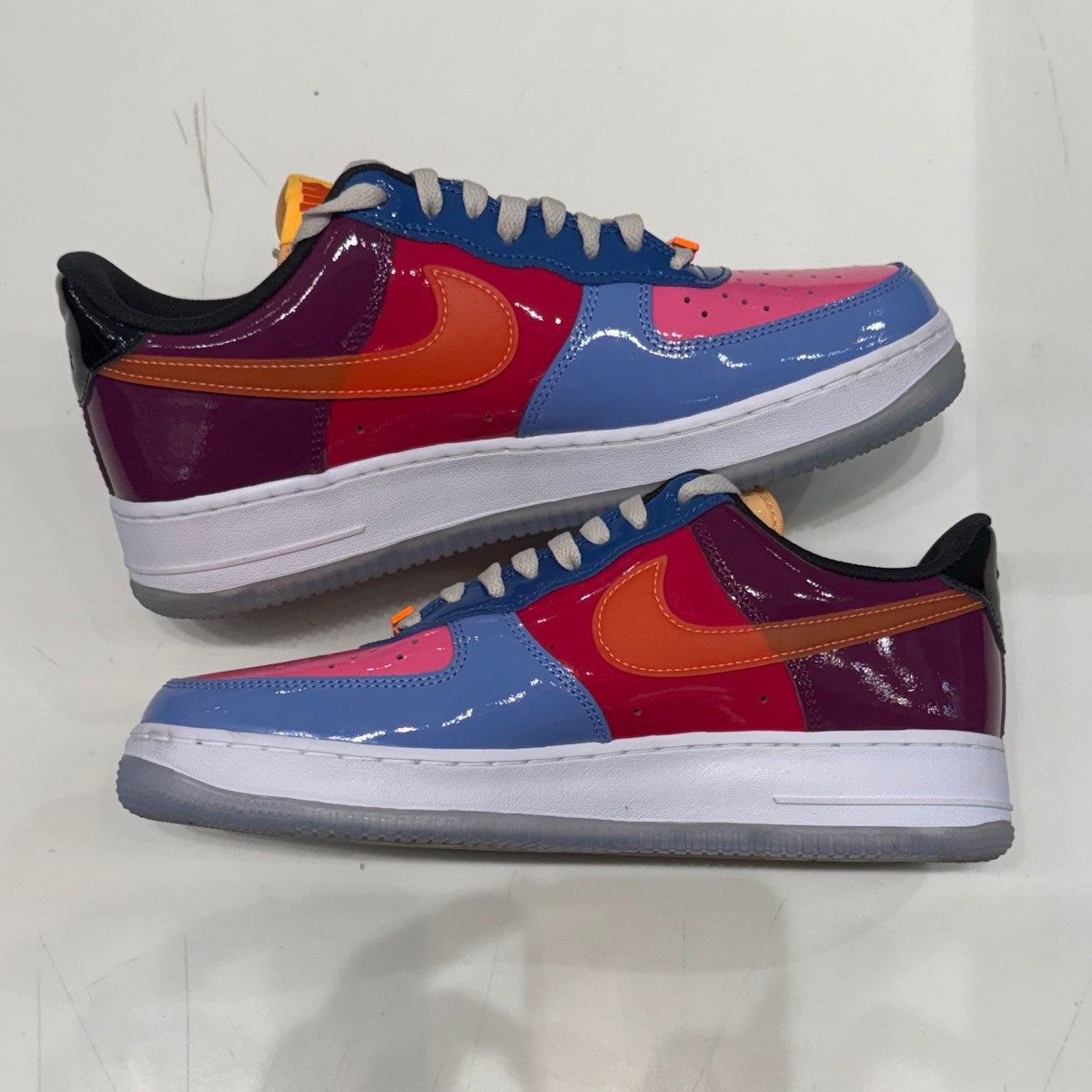 Nike Air Force 1 Low SP Undefeated Multi-Patent Total Orange Size 9.5 (Lightly Worn Pre-Owned)