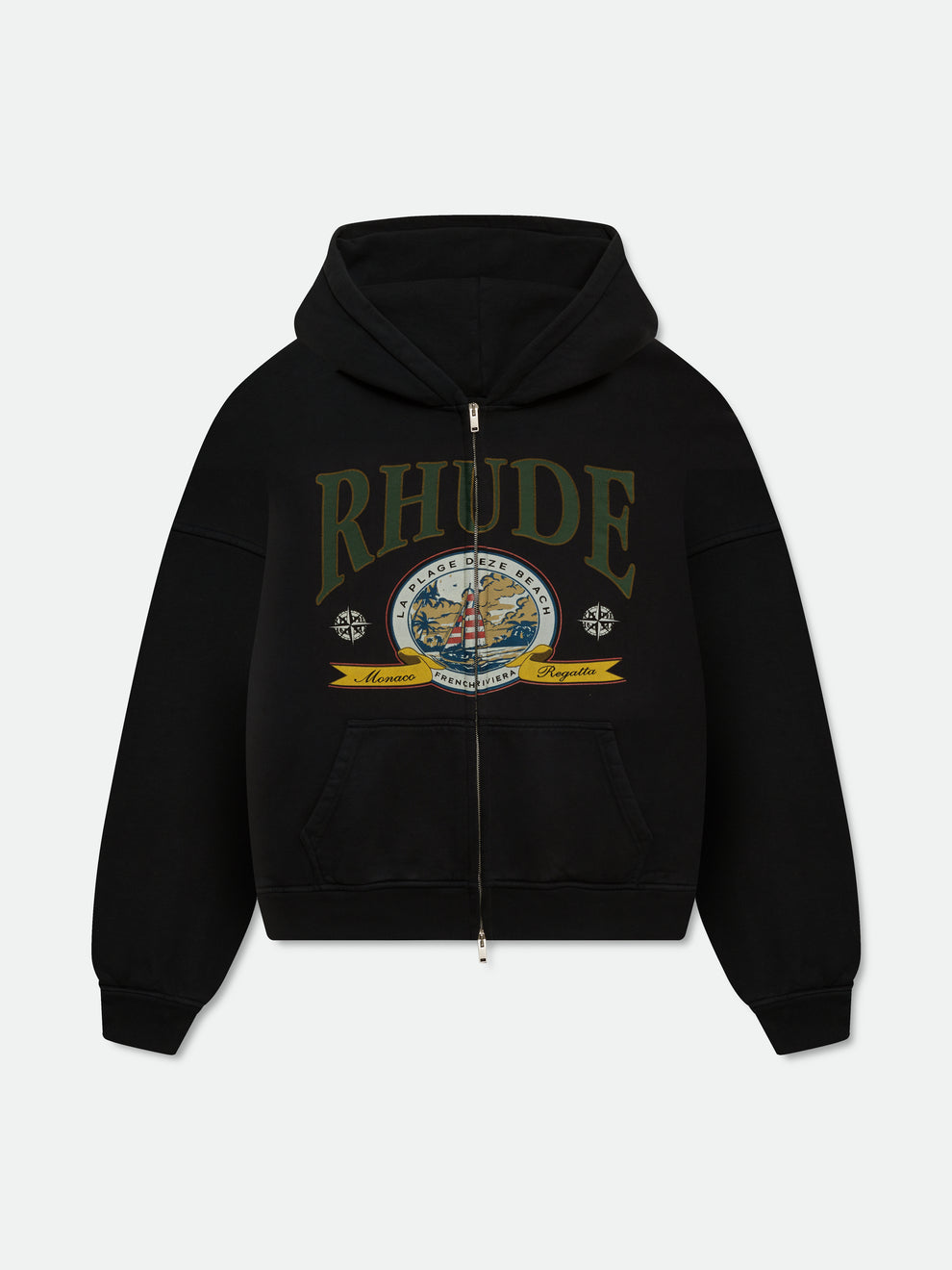 Rhude Monaco Regatta Full Zip Up Hoodie