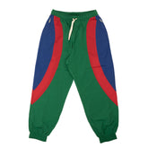 Gucci Geometric Nylon Track Pants Green, Red and Blue