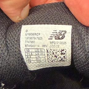 New Balance 1906R Black Grey White Size 10 (Lightly Worn Pre-Owned)