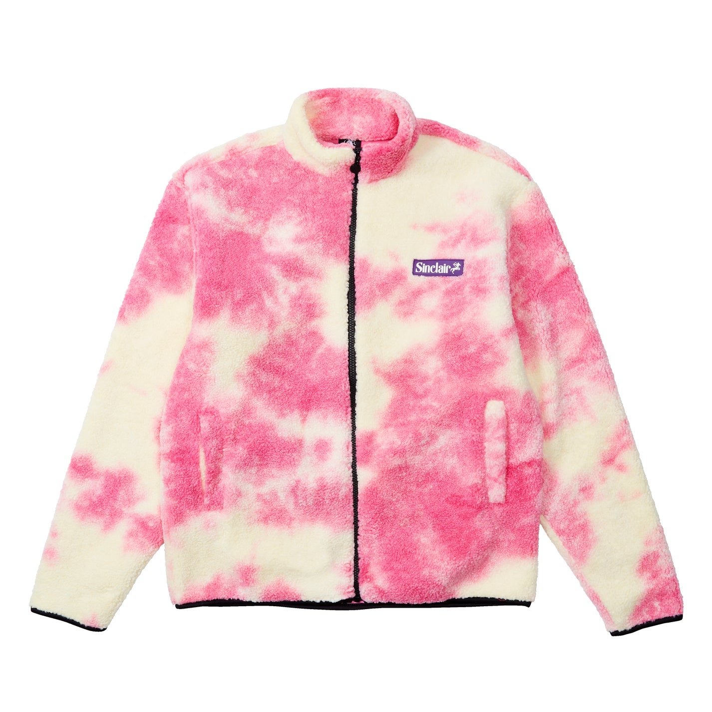 Sinclair Full Zip Cozy Pink Tie Dye