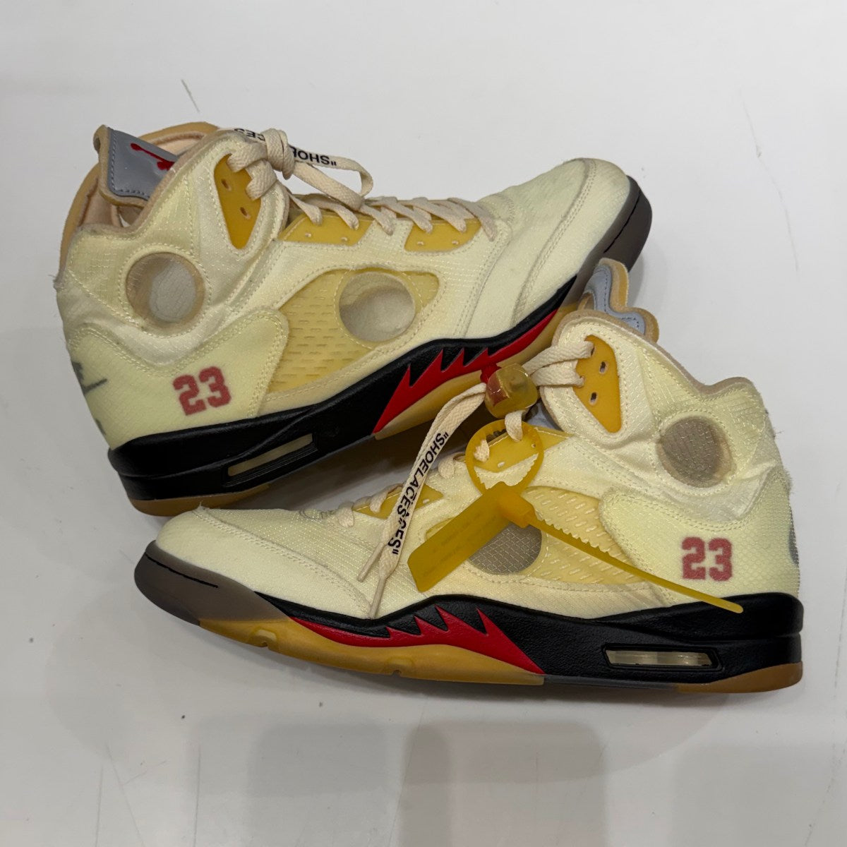 Jordan 5 Retro Off-White Sail Size 14 (Lightly Worn Pre-Owned)