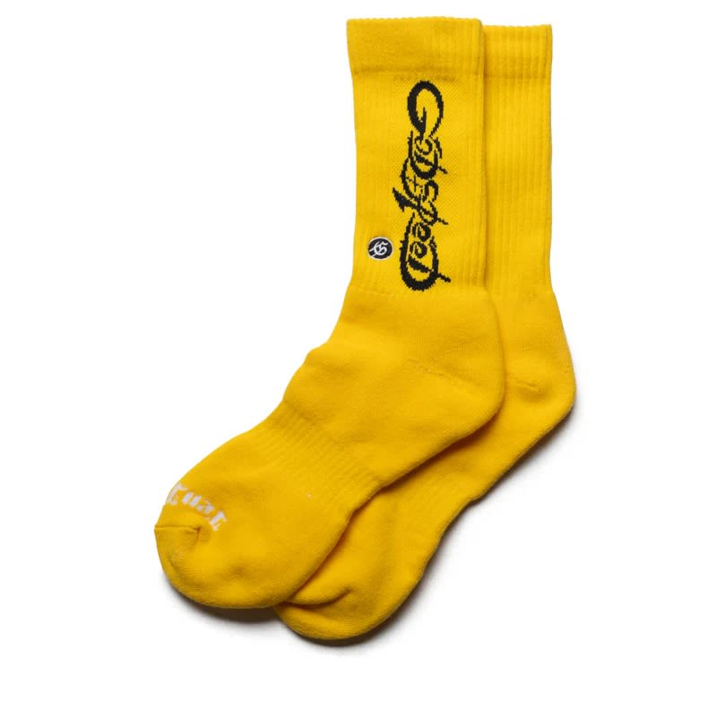 GODSPEED New York New Age Logo Socks Yellow Black
