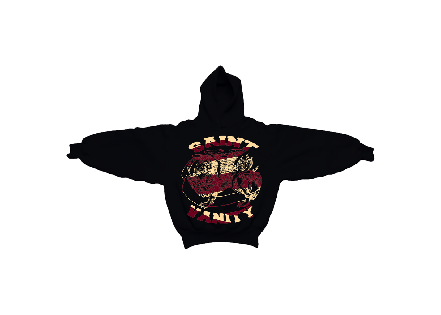 Saint Vanity Hoodie Red/White Stripe