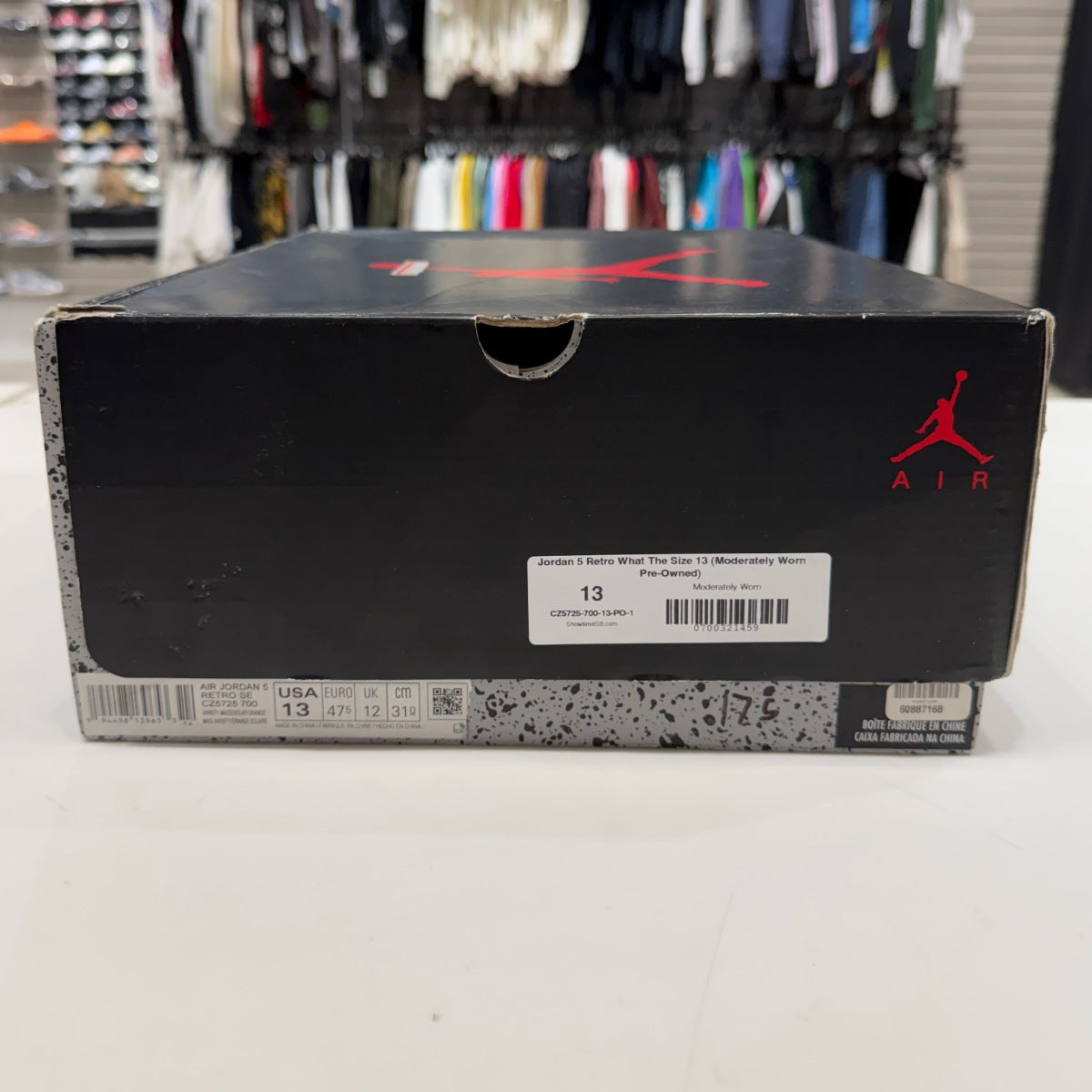 Jordan 5 Retro What The Size 13 (Moderately Worn Pre-Owned)