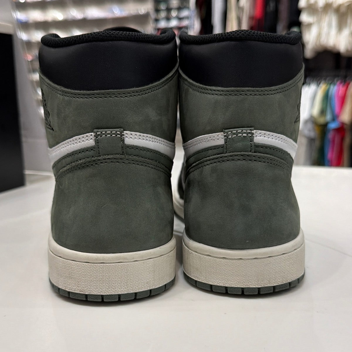 Jordan 1 Retro High Clay Green Size 11.5 (Moderately Worn Pre-Owned)