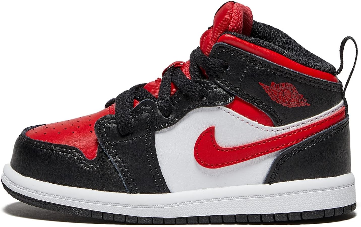 Jordan 1 Mid Black Fire Red (TD)