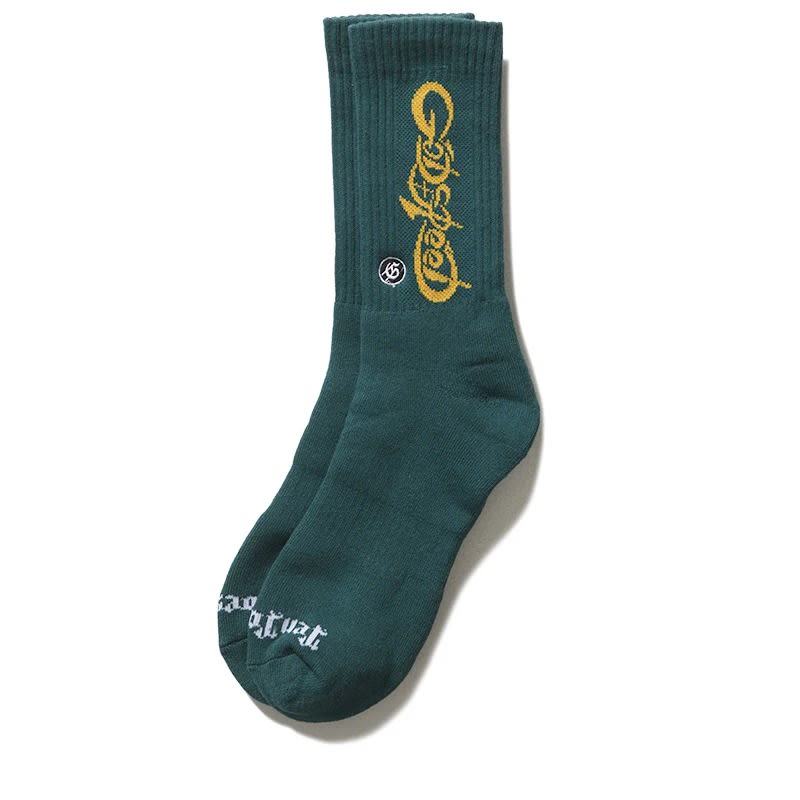 GODSPEED New York New Age Logo Socks Green Yellow