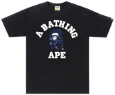 Bape Color Camo College Tee 'Black/Navy'