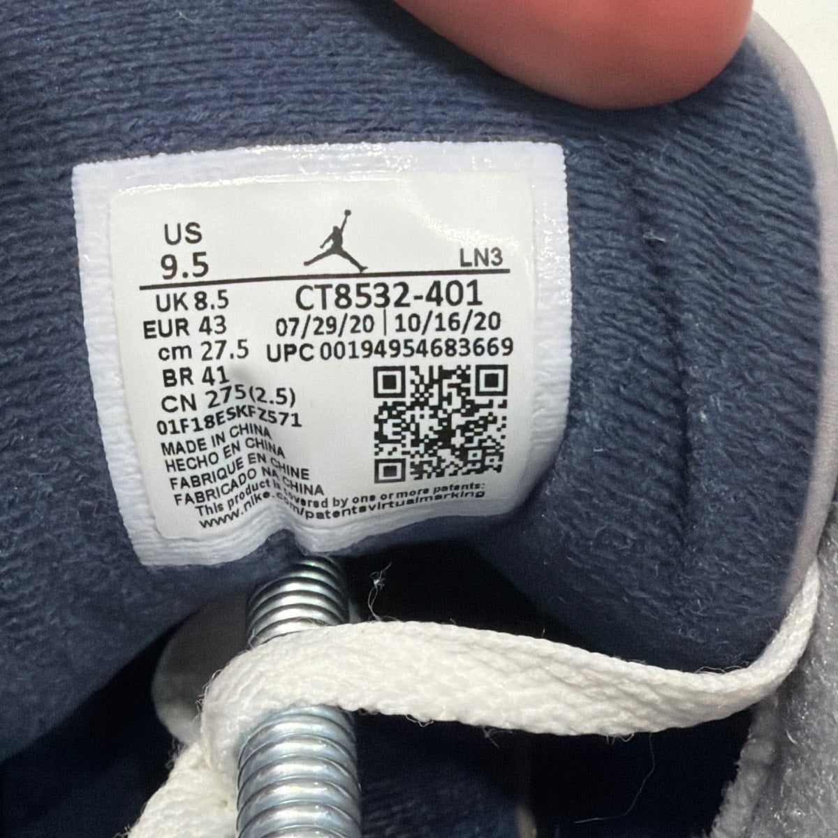 Jordan 3 Retro Georgetown (2021) Size 9.5 (Moderately Worn Pre-Owned)