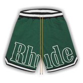 Rhude Logo Basketball Swim Short 'Forest Green/Black/White