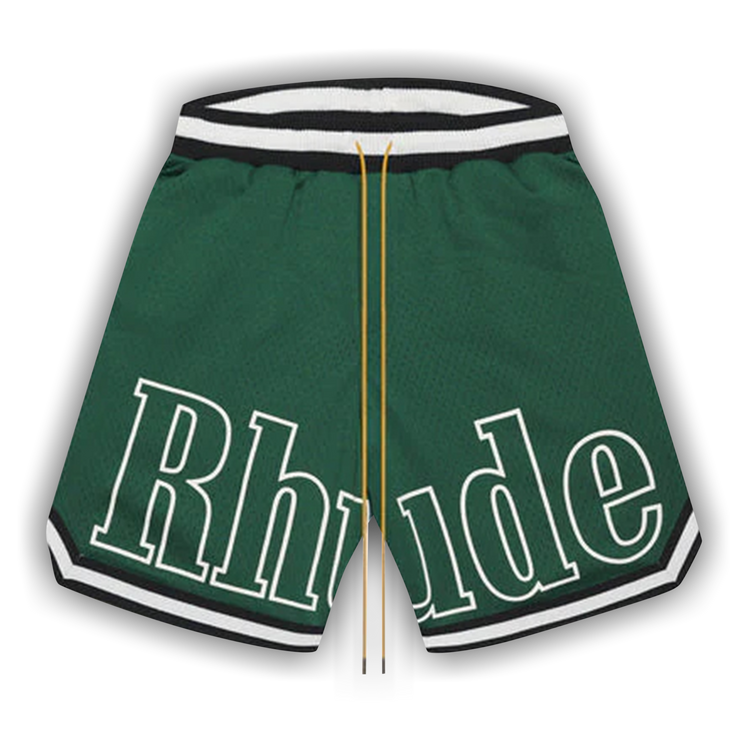 Rhude Logo Basketball Swim Short 'Forest Green/Black/White