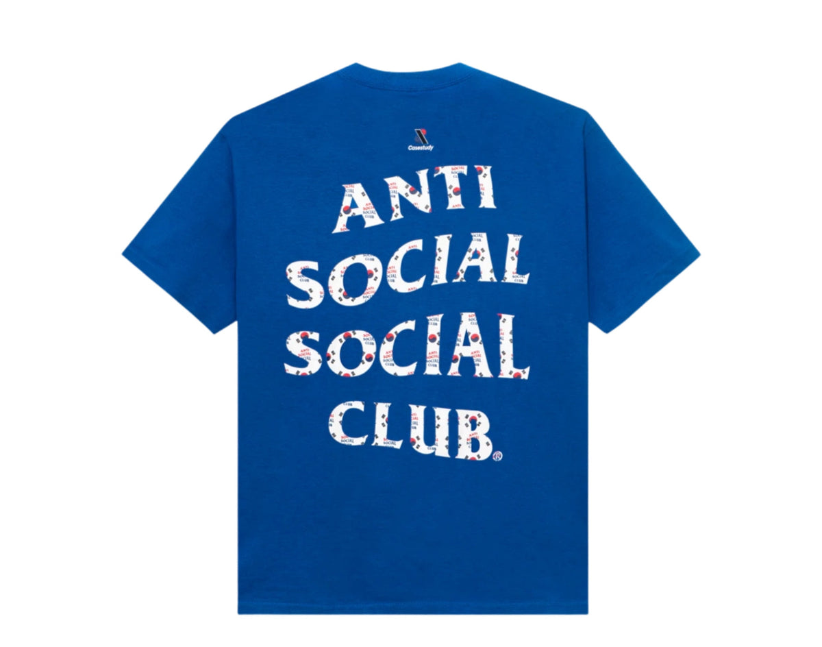 Anti Social Social Club Case Study Flag T-Shirt Blue