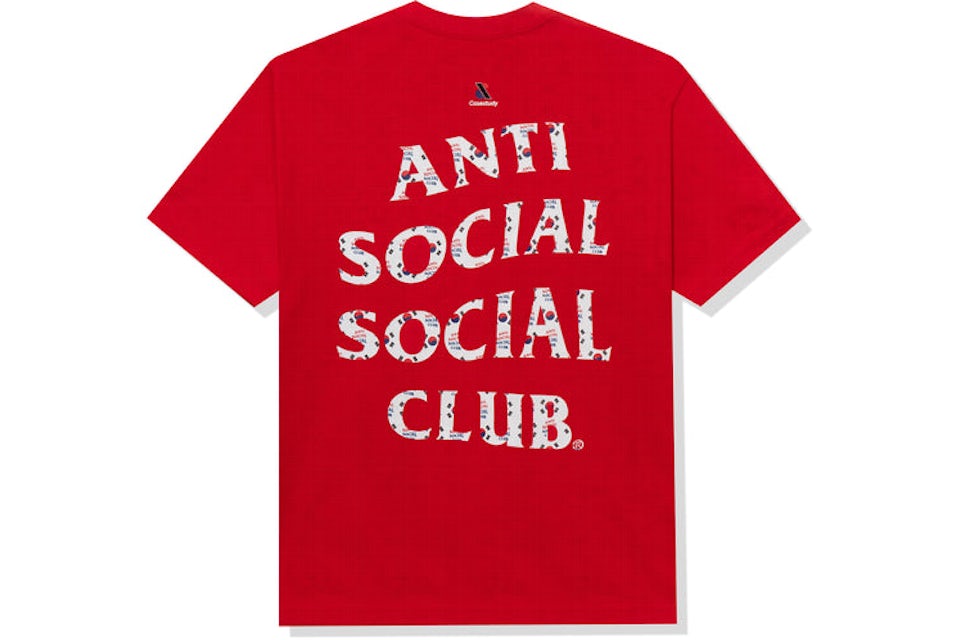 Anti Social Social Club Case Study Flag T-Shirt Red