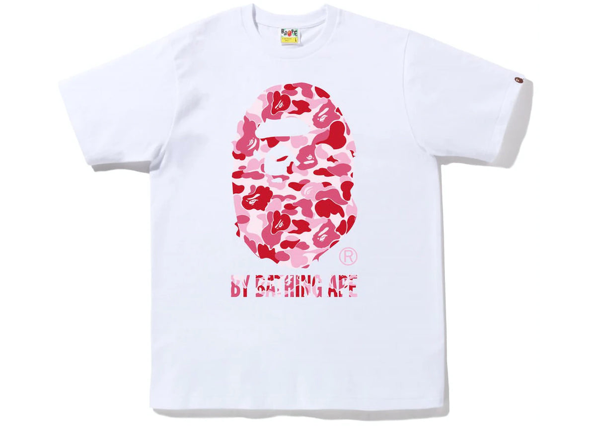 Bape ABC Camo By Bathing Ape White / Pink Tee