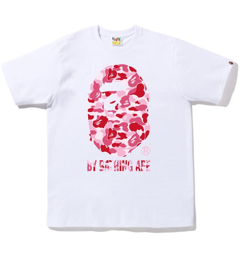 Bape ABC Camo By Bathing Ape Tee White/Pink