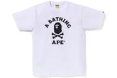 BAPE Captain Ape Crossbone Tee White