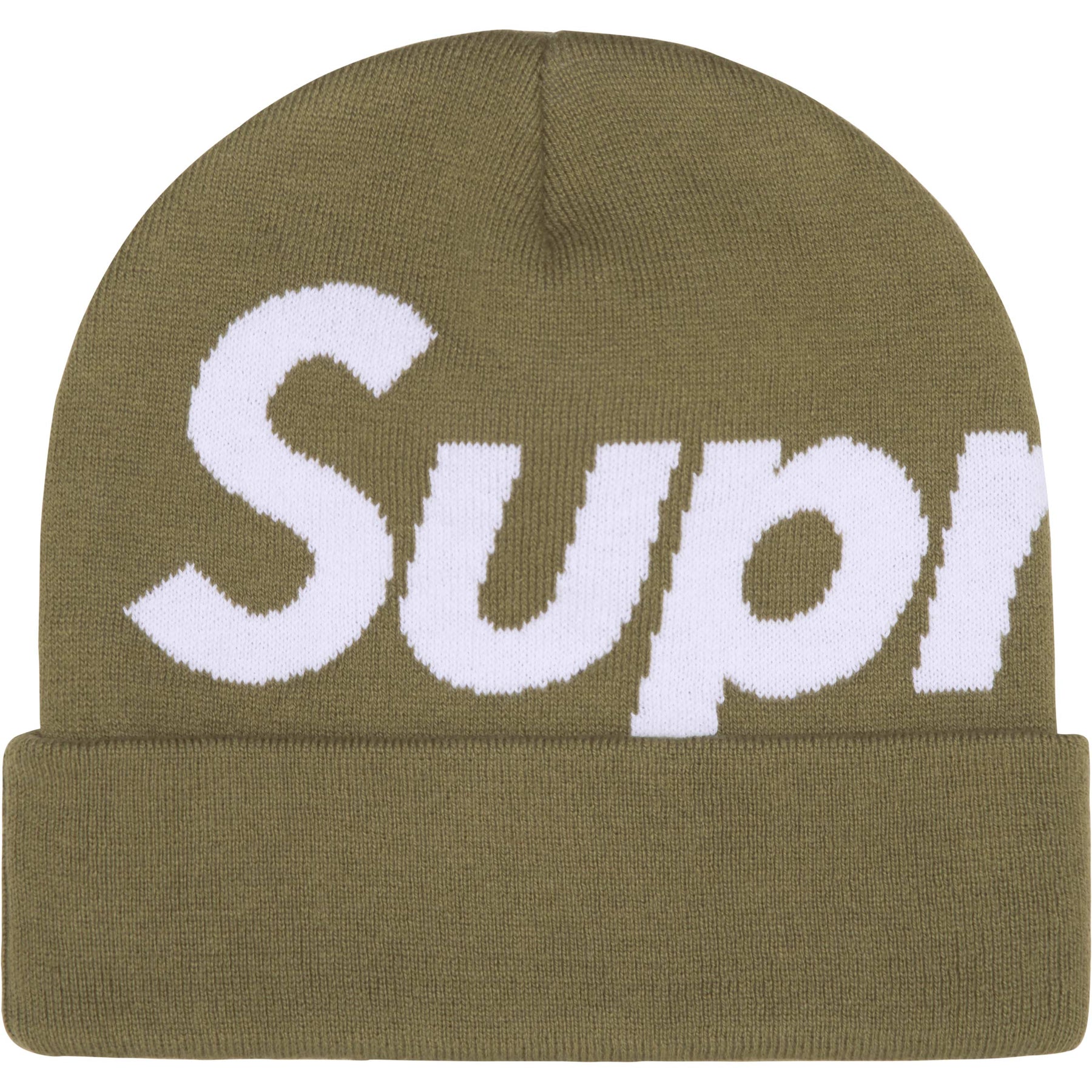 Supreme Big Logo Beanie Olive