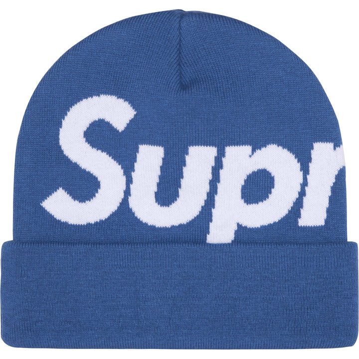 Supreme Big Logo Beanie Blue