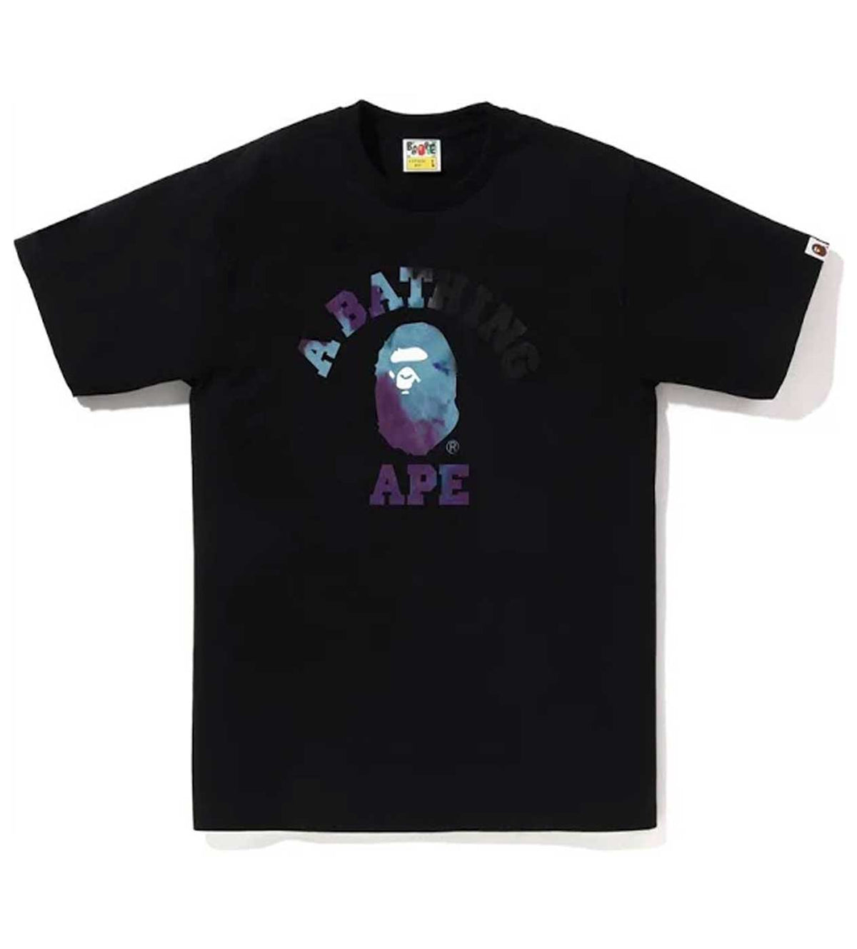 BAPE Tie Dye College Tee Black/Black