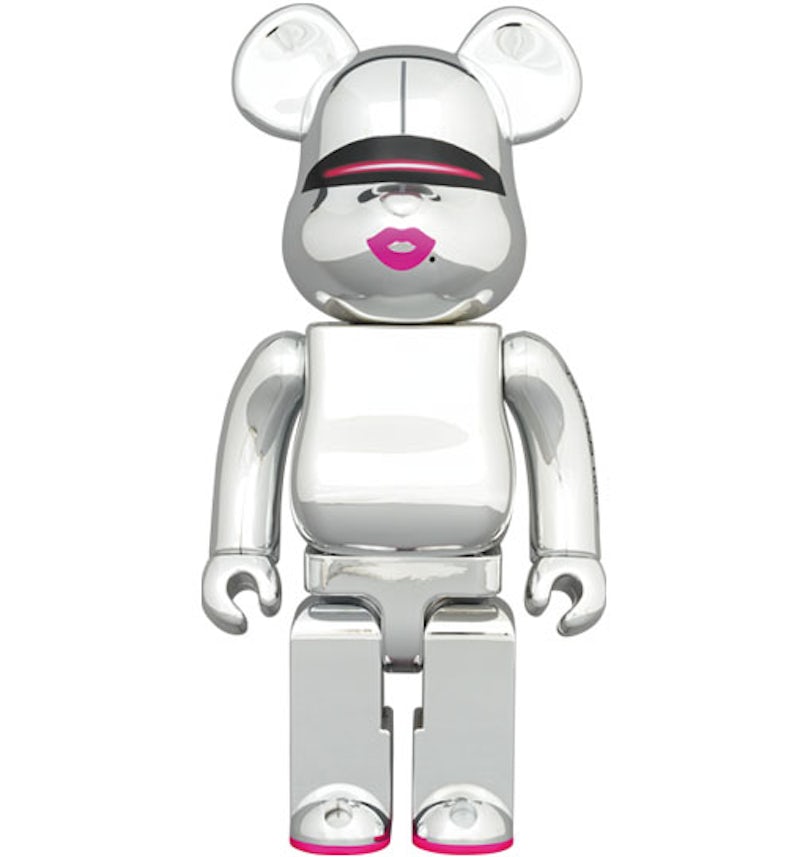 Bearbrick Sorayama x 2G 1000% Silver Ver.