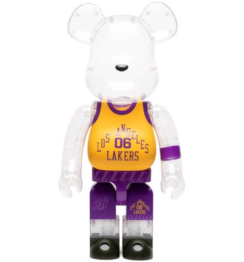 Bearbrick x Bodega x NBA Worldwide Respect Los Angeles Lakers 1000%