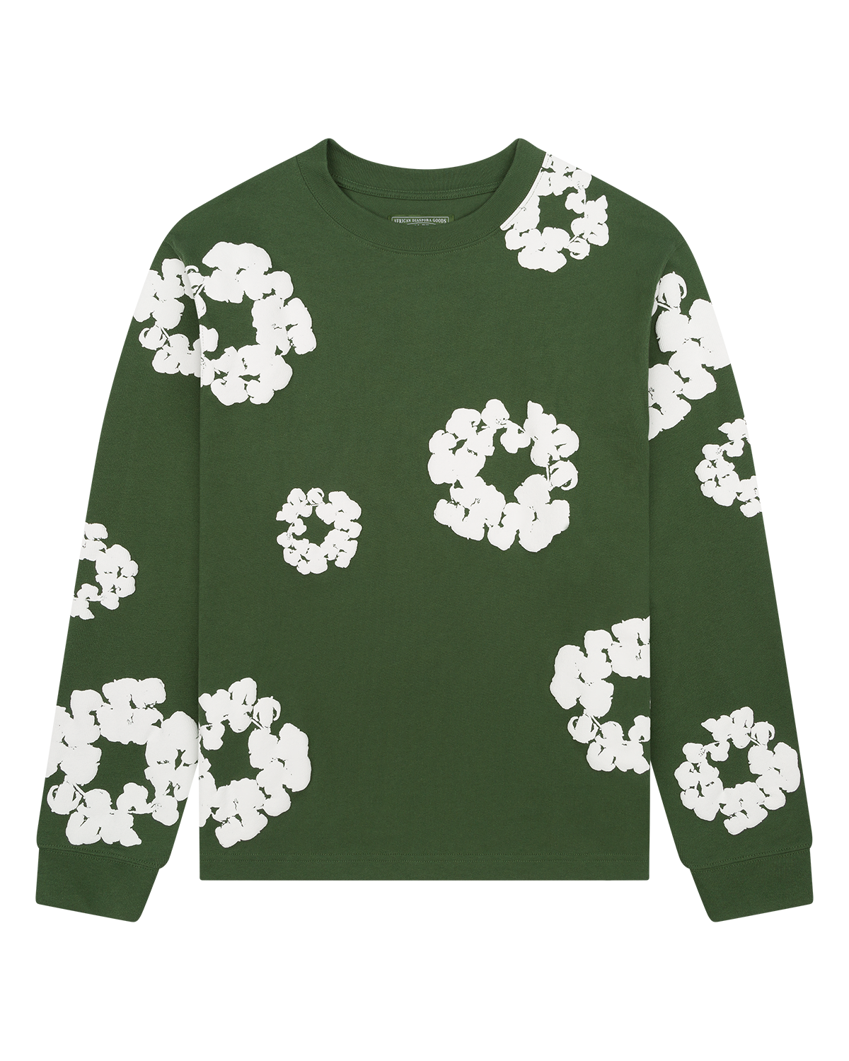 Denim Tears Cotton Wreath L/S Green