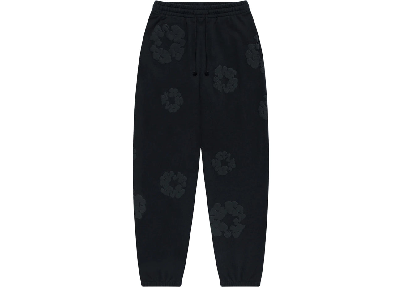 Denim Tears Cotton Wreath Sweatpants Black Monochrome